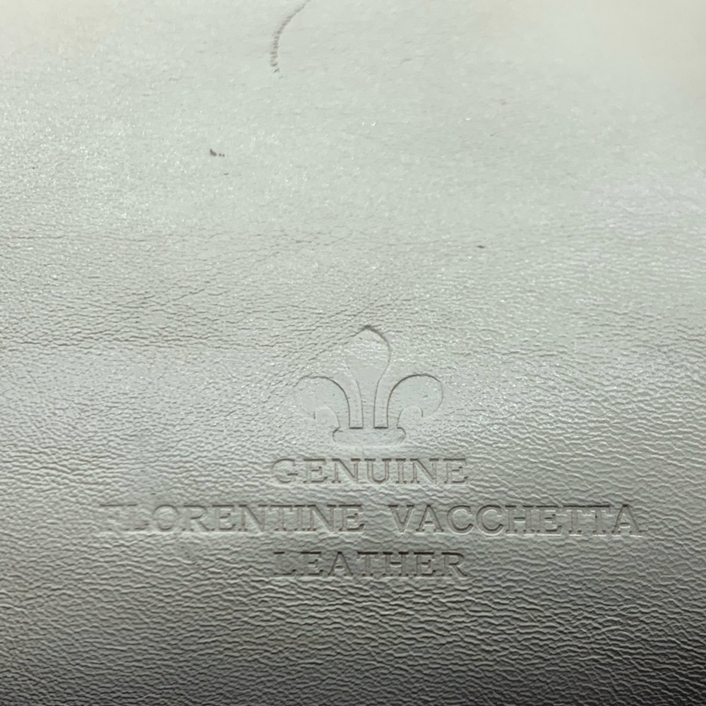 DOONEY And BOURKE genuine florentine vacchetta white leather satchel bag - Picture 8 of 16